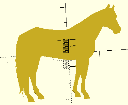 silhouette of horse