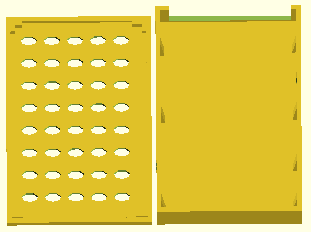 Pi case with simple holes in top