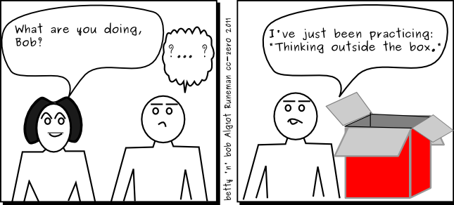 cartoon: Thinking outside the box