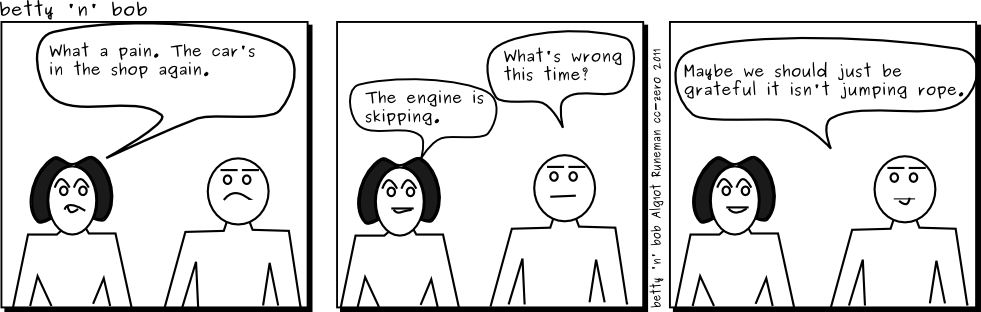 cartoon: Car troubles