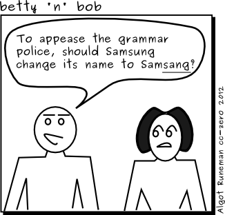 cartoon: Samsung Changes Name