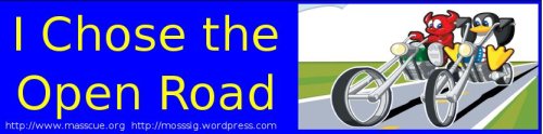 Open Road Bumper Sticker