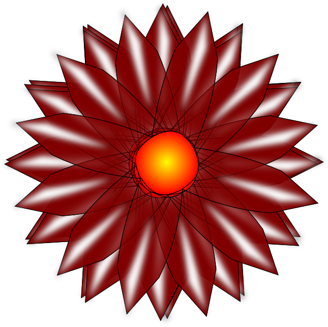 clipart: red flower