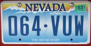 image: Nevada plate