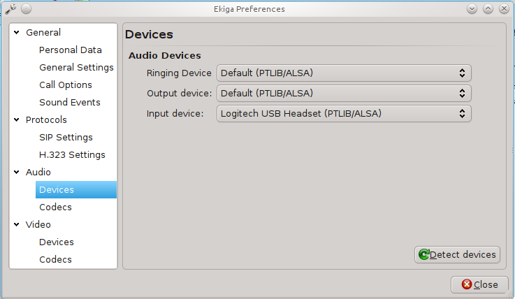 Set audio preferences.