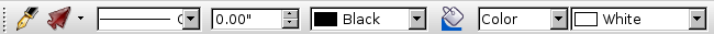 Object control toolbar image: object toolbar