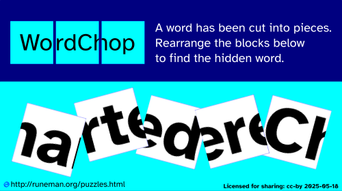 wordchop puzzle
