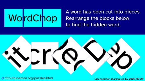 wordchop puzzle