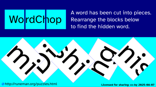 wordchop puzzle