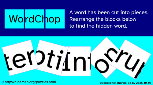 wordchop puzzle