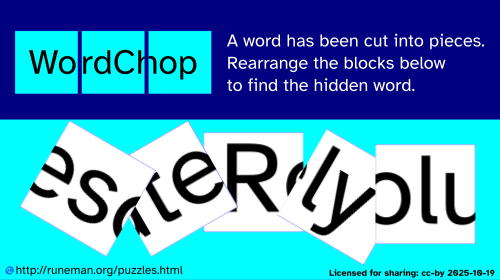wordchop puzzle