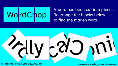 wordchop puzzle