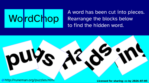 wordchop puzzle