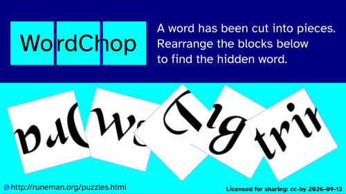 wordchop puzzle