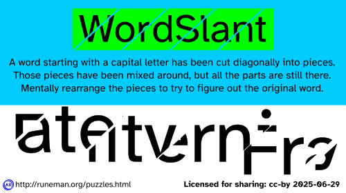 wordslant puzzle
