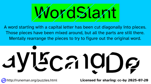 wordslant puzzle