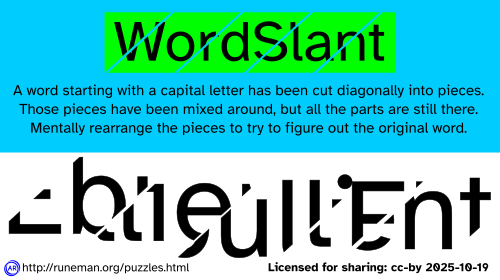 wordslant puzzle